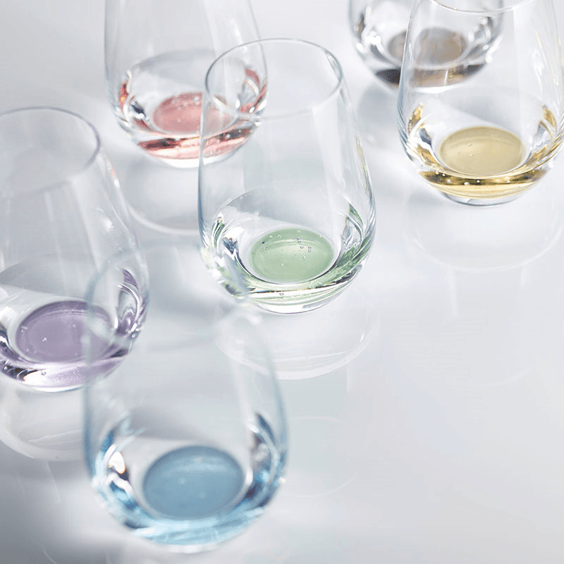 Vina Touch Set of 6 Crystal Tumblers, 385ml, Amber