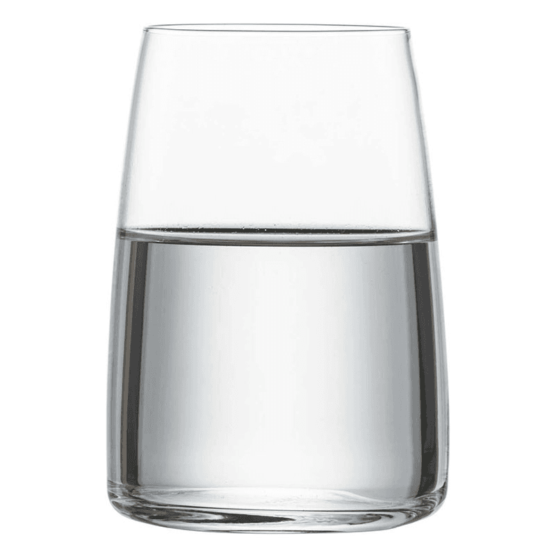 Vivid Senses Set of 4 Crystal Tumblers, 500ml, Clear