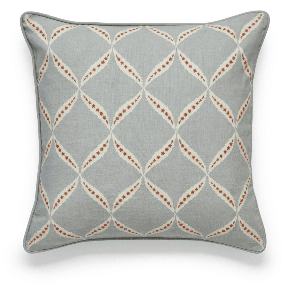 Nava Cushion Cover, Gainsborough Blue