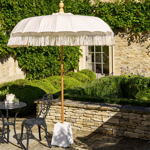 Image showing the Summerleaze  Teak Parasol, Natural product.