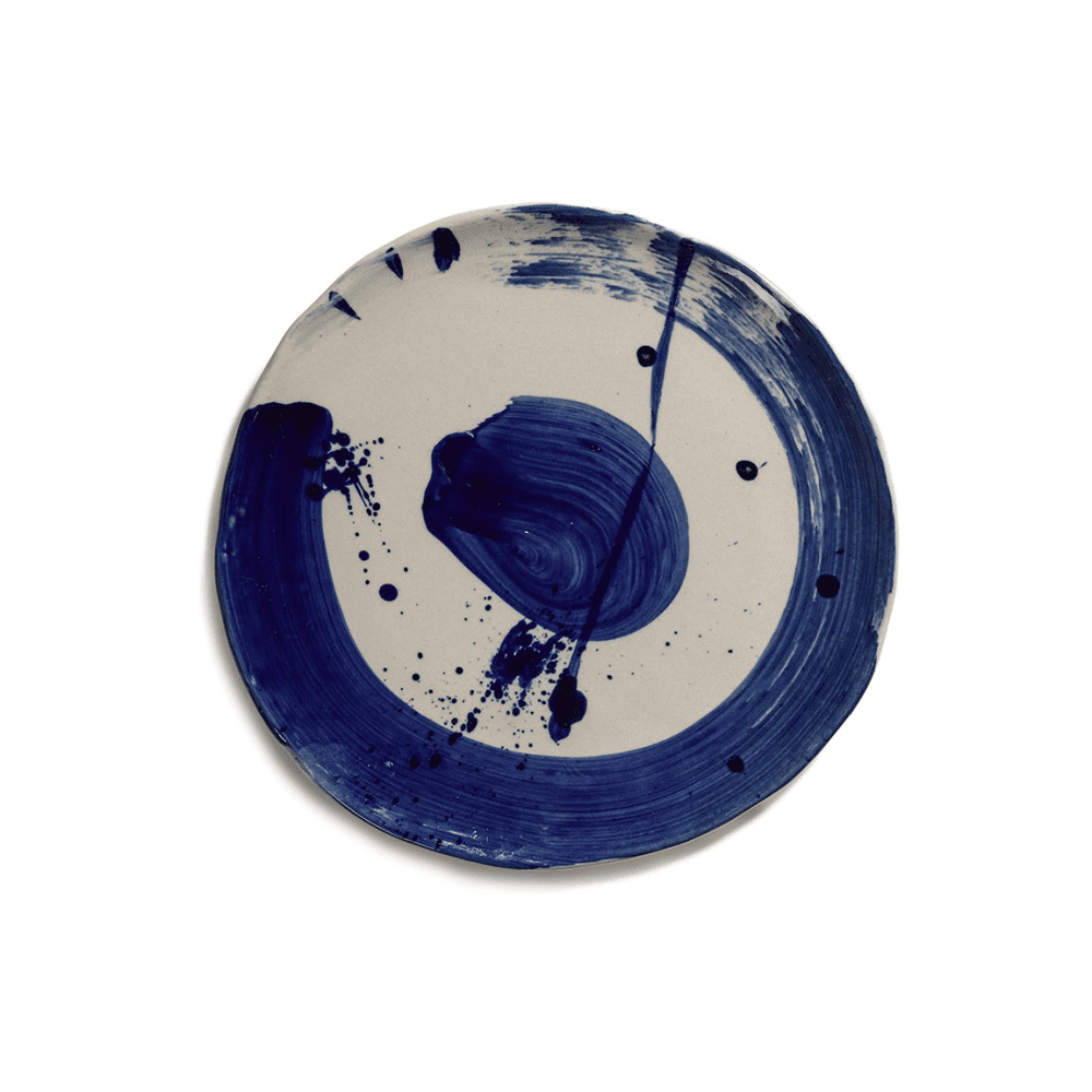 Sophia by Marie Michielssen Set of 4 Breakfast Plates, Beige Blue