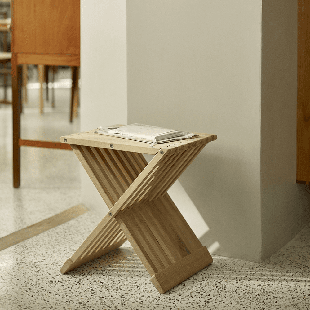 Fionia Stool, W40 x D33.5 x H44cm, Oak