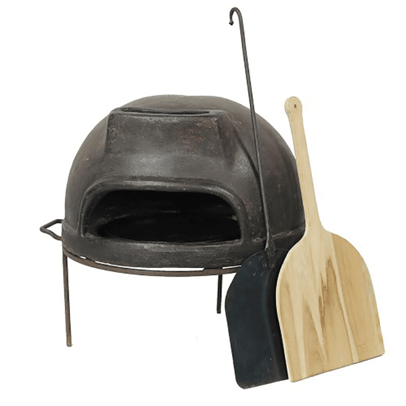 Clay Wood Fire Oven, D70cm, Black