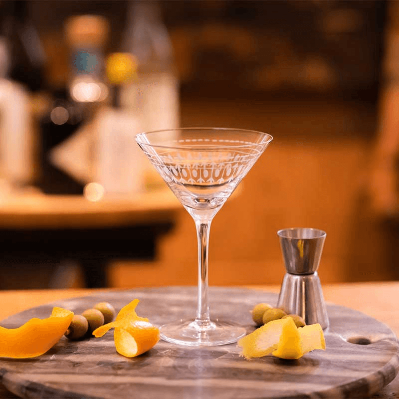 Ovals Set of 2 Martini Glasses, 142ml, Clear