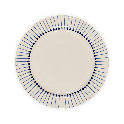 Image showing the Iba Side Plate, Indigo product.