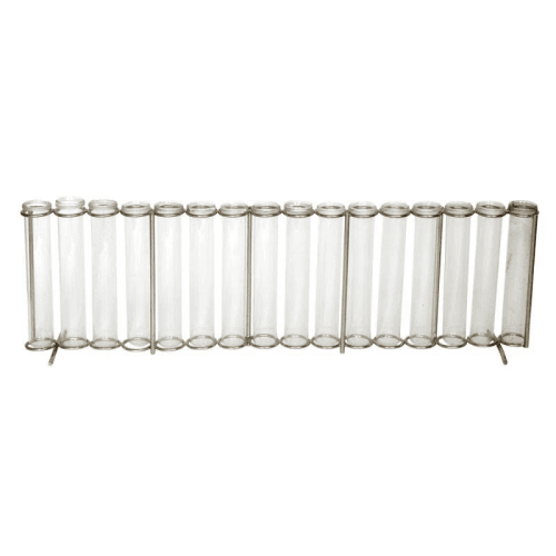 Image showing the Linear Test Tube Vase, Silver product.