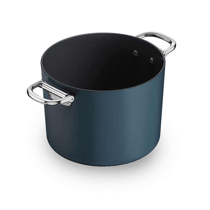 Space Folding Stock Pot & Lid, Midnight Blue