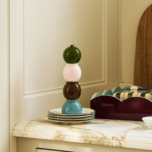 Image showing the Lacquered Scallop Two Tone Tray product.