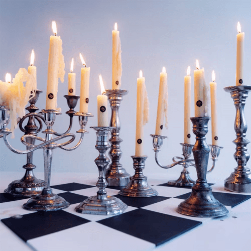 Image showing the Townhouse Grapefruit & Rosemary Dining Candles with Holders product.