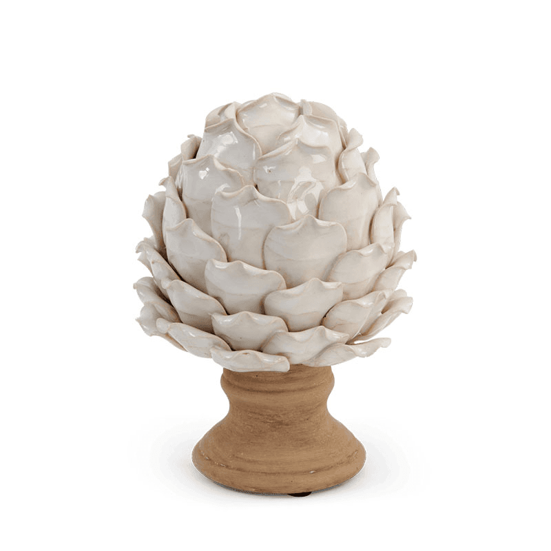 Suthfield Decorative Large Artichoke, Off White