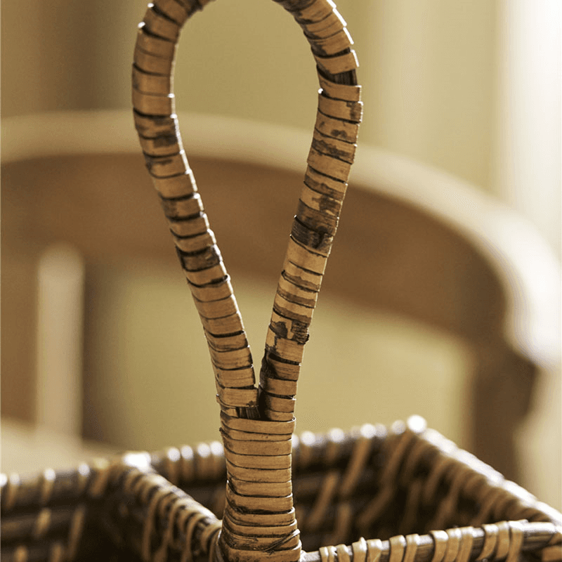 Wittering Rattan Cutlery Caddy, Antique Brown