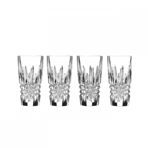 Image showing the Lismore Diamond Set of 4 Shot Glasses product.
