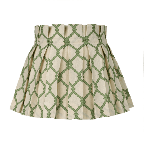 Image showing the Linen Structured Box Pleat Lampshade product.
