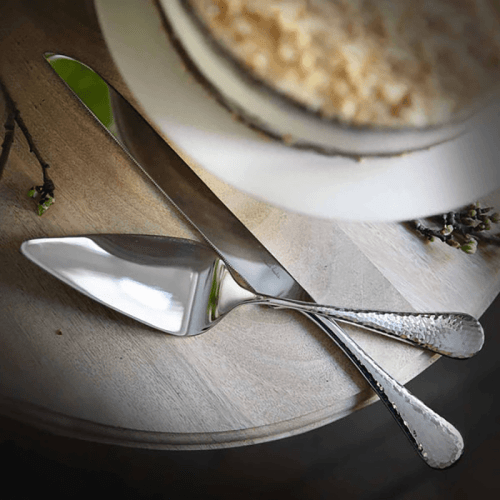 Image showing the Honeybourne Cake Serving Set, Stainless Steel product.