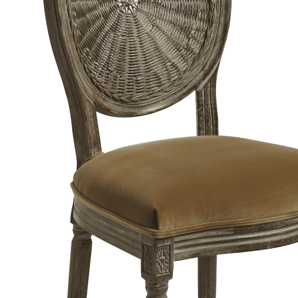 Washakie Velvet Dining Chair, Fawn Velvet Fawn