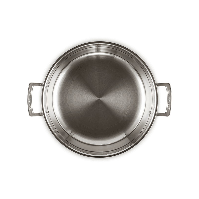 Classic 3-ply Uncoated Shallow Casserole, Stainless Steel