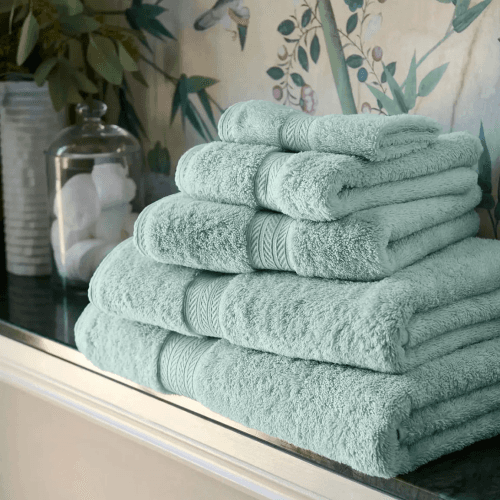 Image showing the Renaissance Bath Towel, Eggshell Blue product.