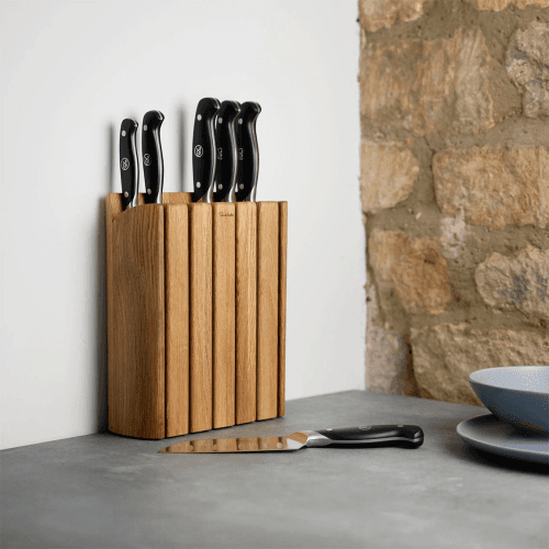 Image showing the Professional Book Knife Block Set, Stainless Steel product.