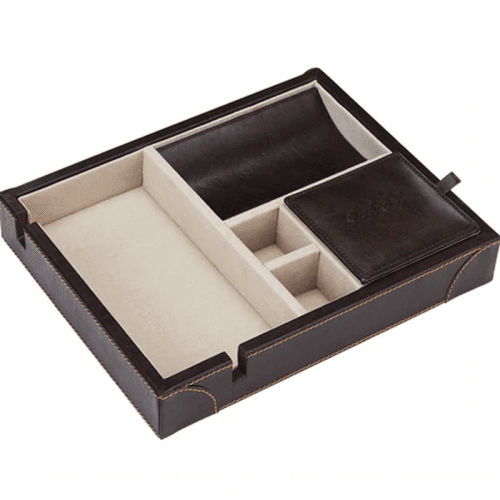 Image showing the Luxury Valet Tray, Mocha product.