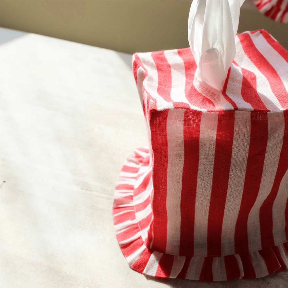 Stripe Square Tissue Box Cover