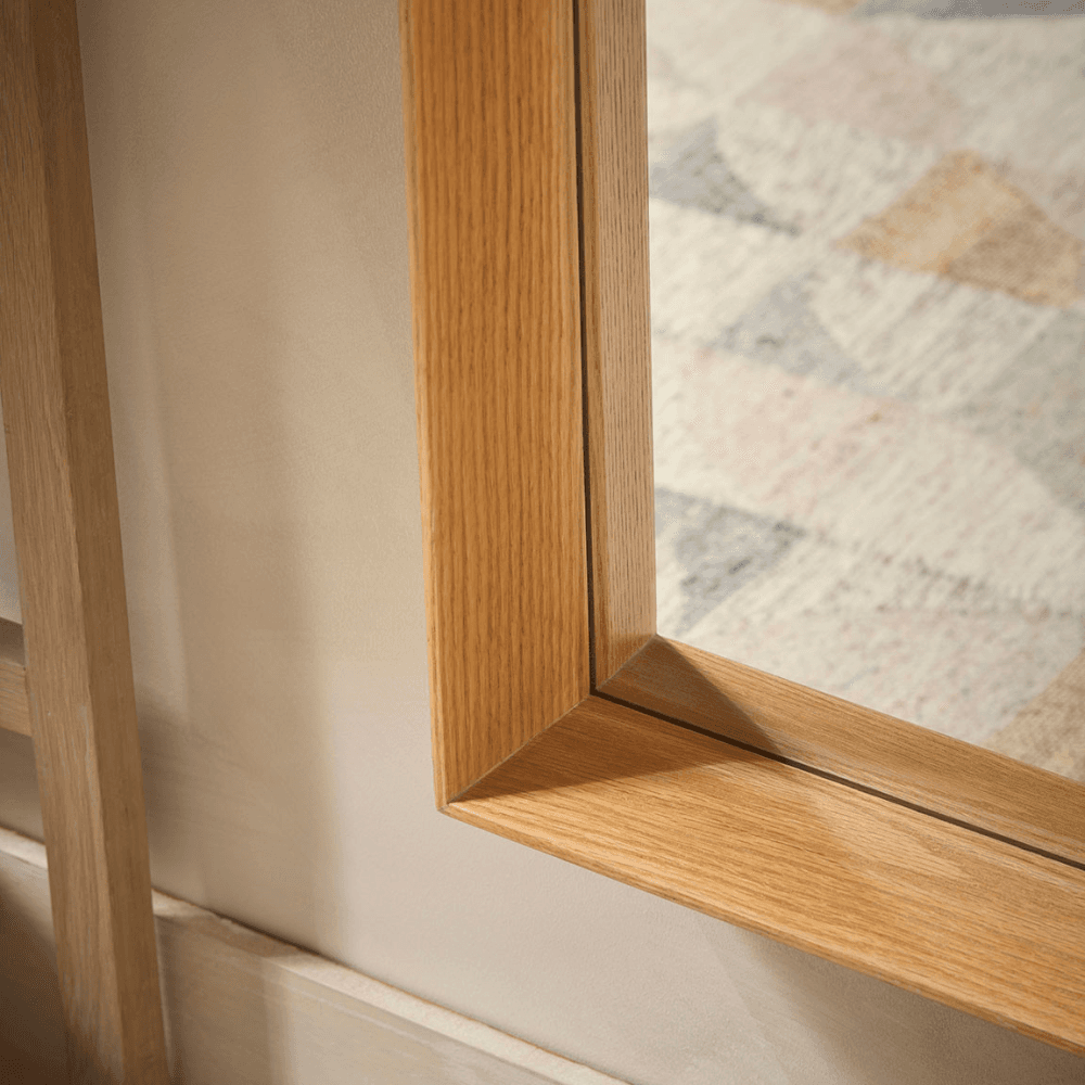 Deep Framed Oversized Mirror, Oak