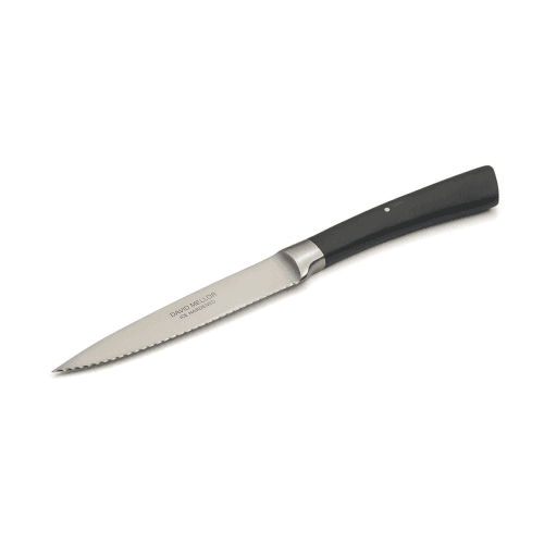 Image showing the Serrated paring knife, stainless steel black handle product.