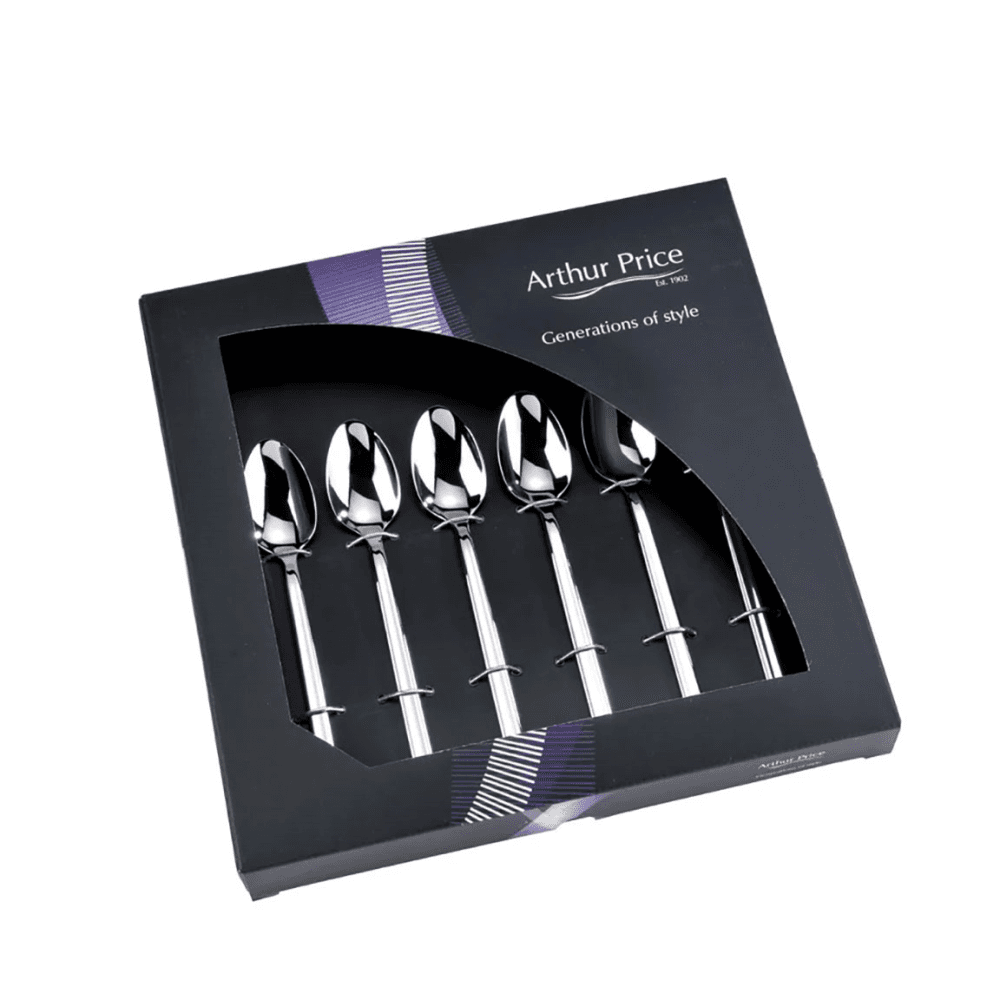 Horizon Set of 6 Teaspoons, Stainless Steel