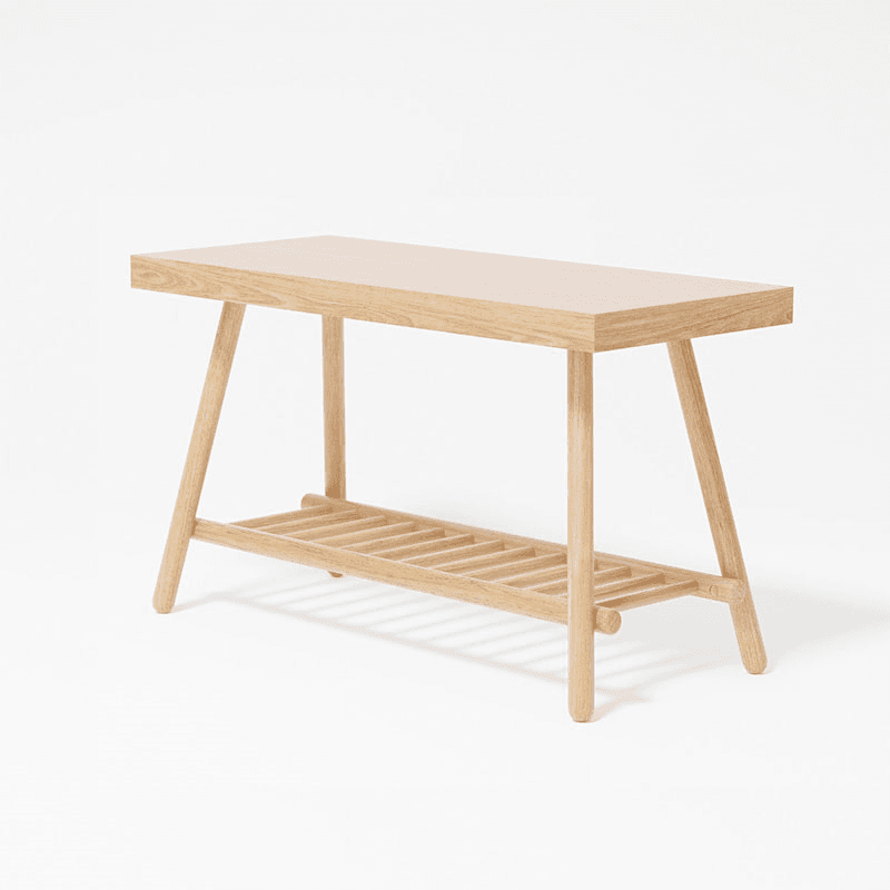 Bench, H43.5 x W75cm, Oak