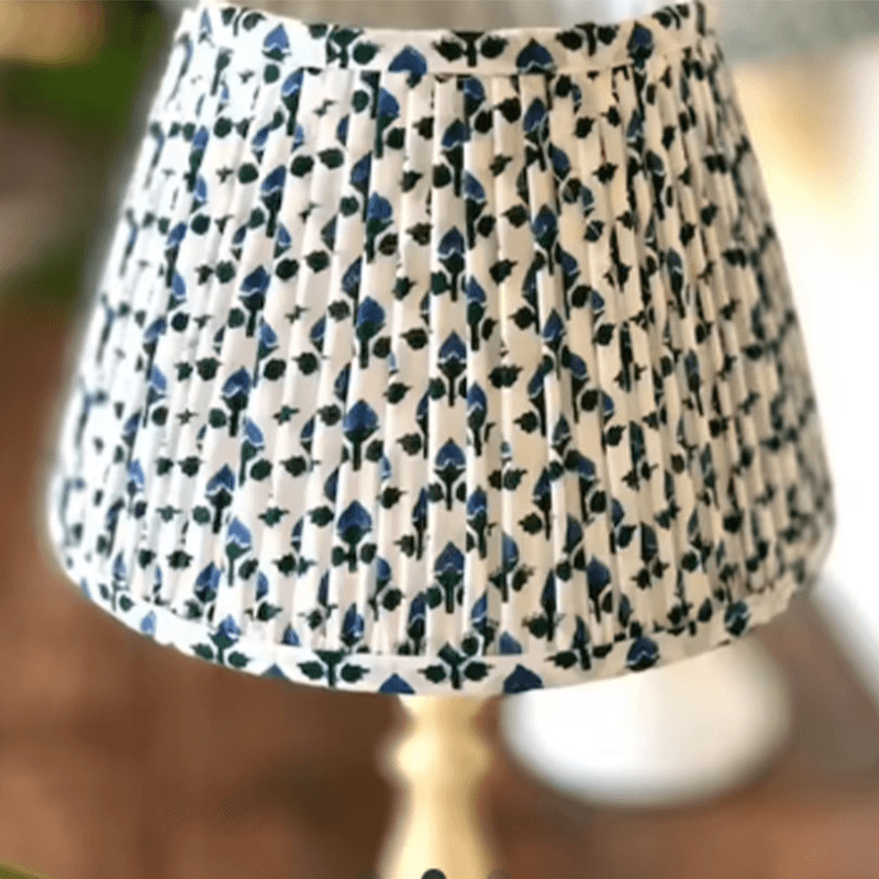 Bud Empire Lampshade, 16", Indigo