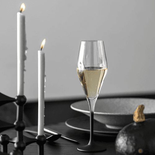 Image showing the Manufacture Rock Set of 4 Champagne Flutes, Clear product.