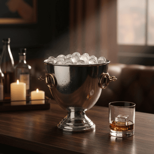 Image showing the Equestrian Wine Cooler, Silver & Gold product.