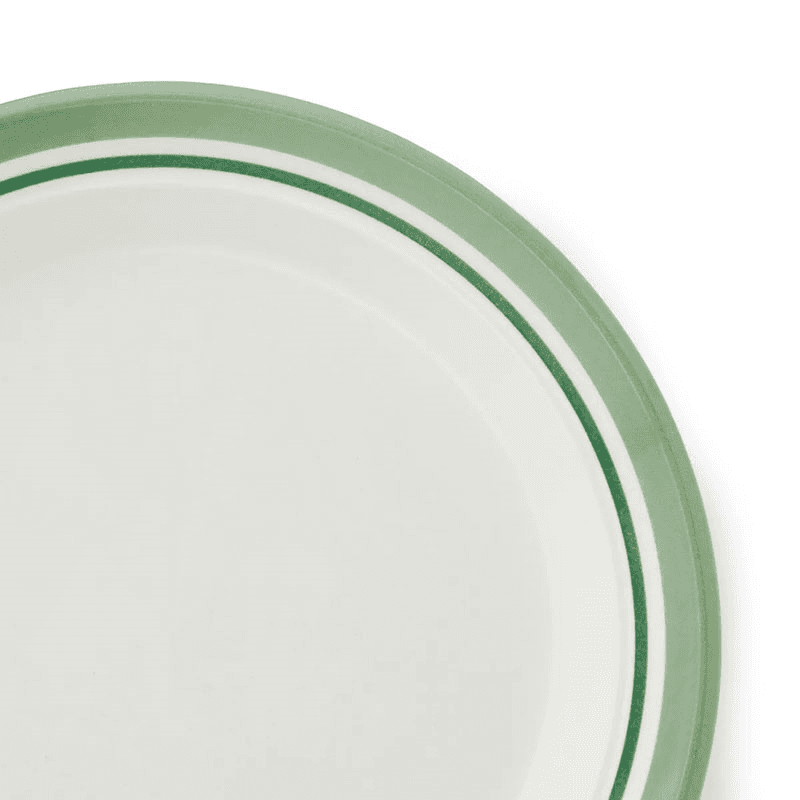 Potter's Stripe Set of 4 Salad Plates, D21.5cm, Green