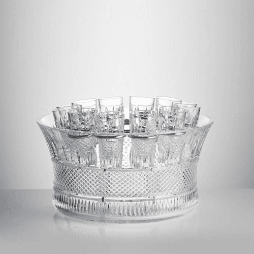 Image showing the Mastercraft Irish Lace 13 Piece Vodka Centrepiece, Clear product.