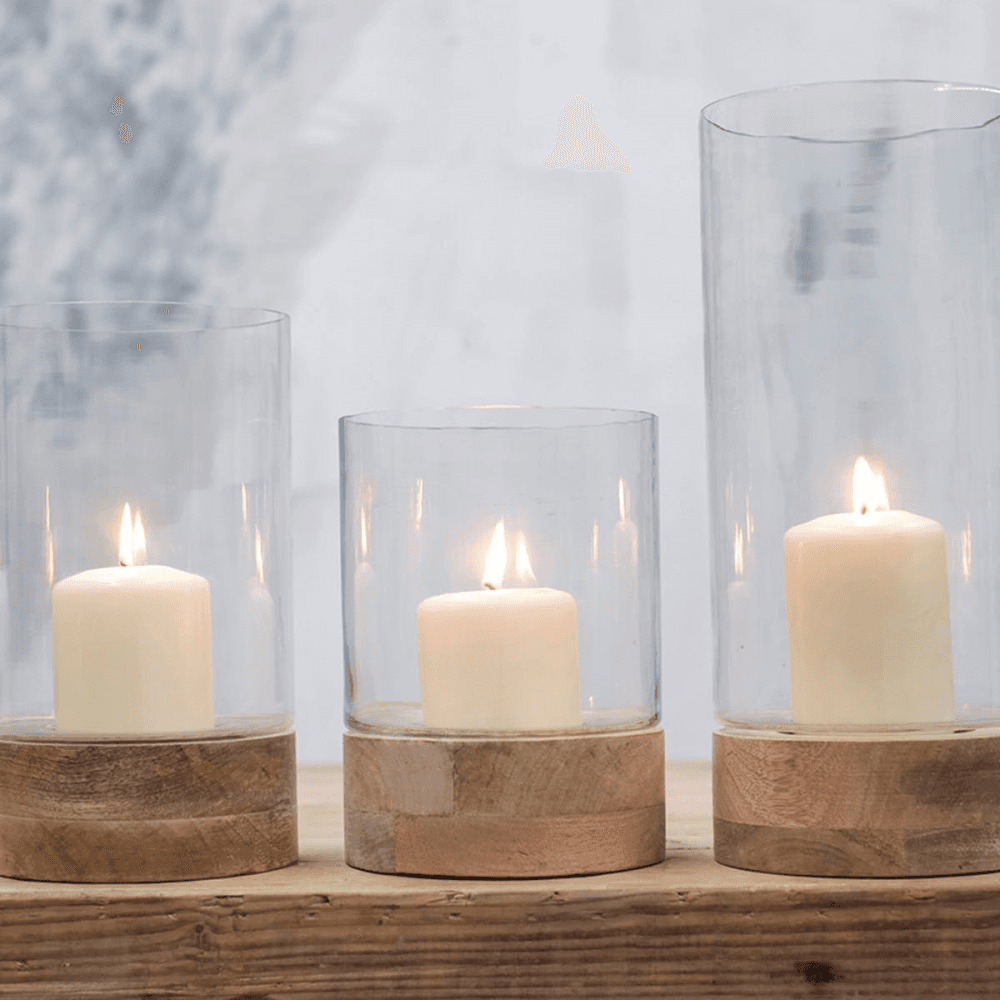 Idha Lantern, Brown/Clear