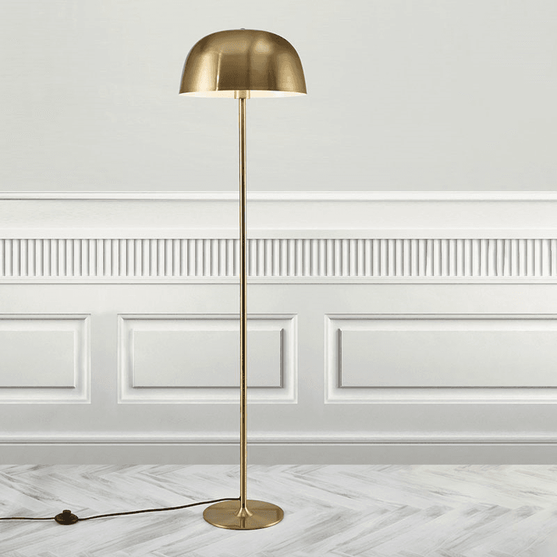 Cera Floor Lamp, Brass