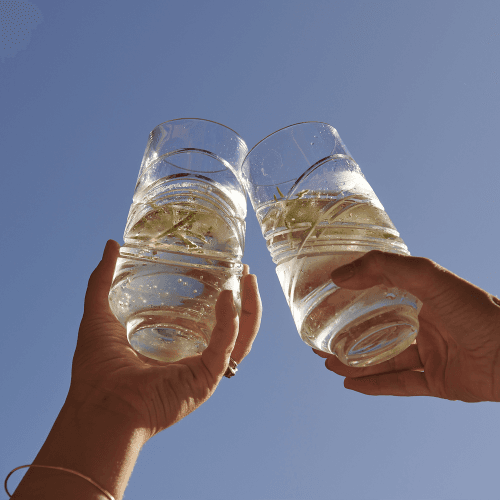 Image showing the Aran Set of 2 Hi Ball Glasses, 490ml, Clear product.