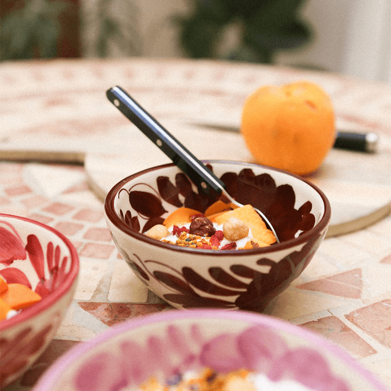 Florita Set of 4 Bowls, Kiwi, Sorbet, Espresso & Grenadine