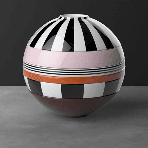 Image showing the Iconic La Boule Memphis Stacking 7 Piece Plate & Bowl Set product.