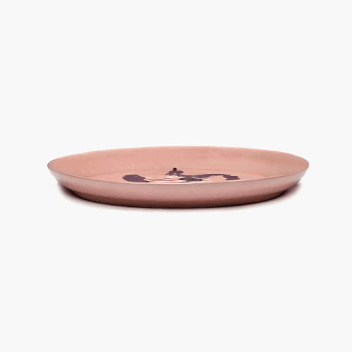 Image showing the Ottolenghi Medium serving platter, Pink And Blue product.