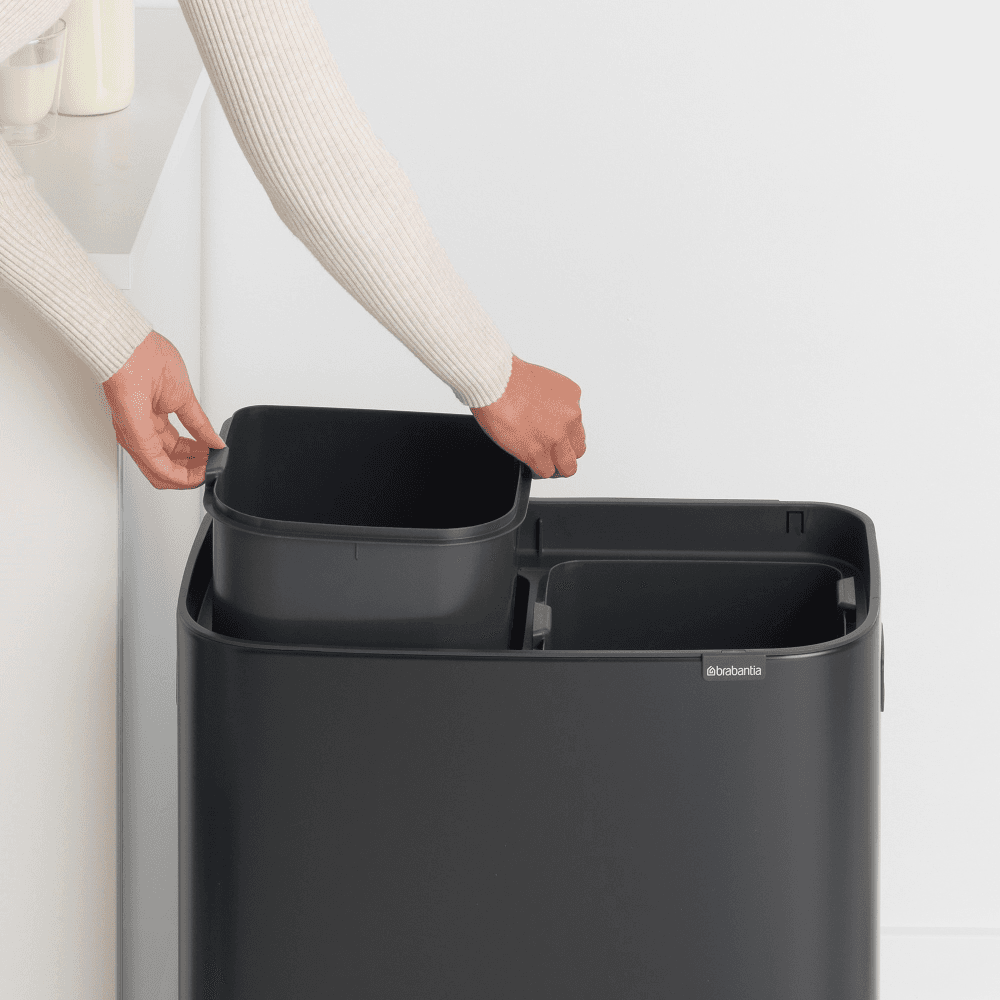 Bo Touch bin, 30 litre, Matt Black