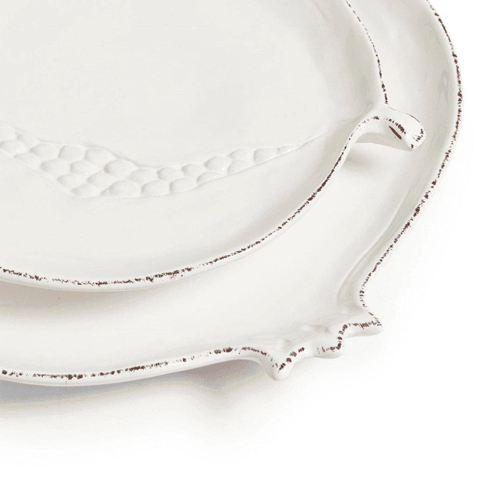 Fenoglio Side Plates Set of 4, White
