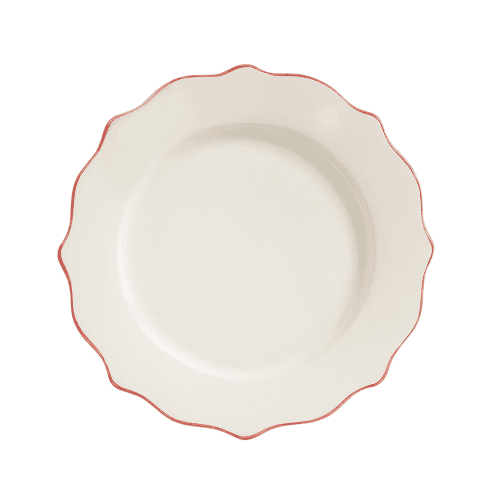 Image showing the Scalloped Dinner Plate, D27cm, Carmine product.