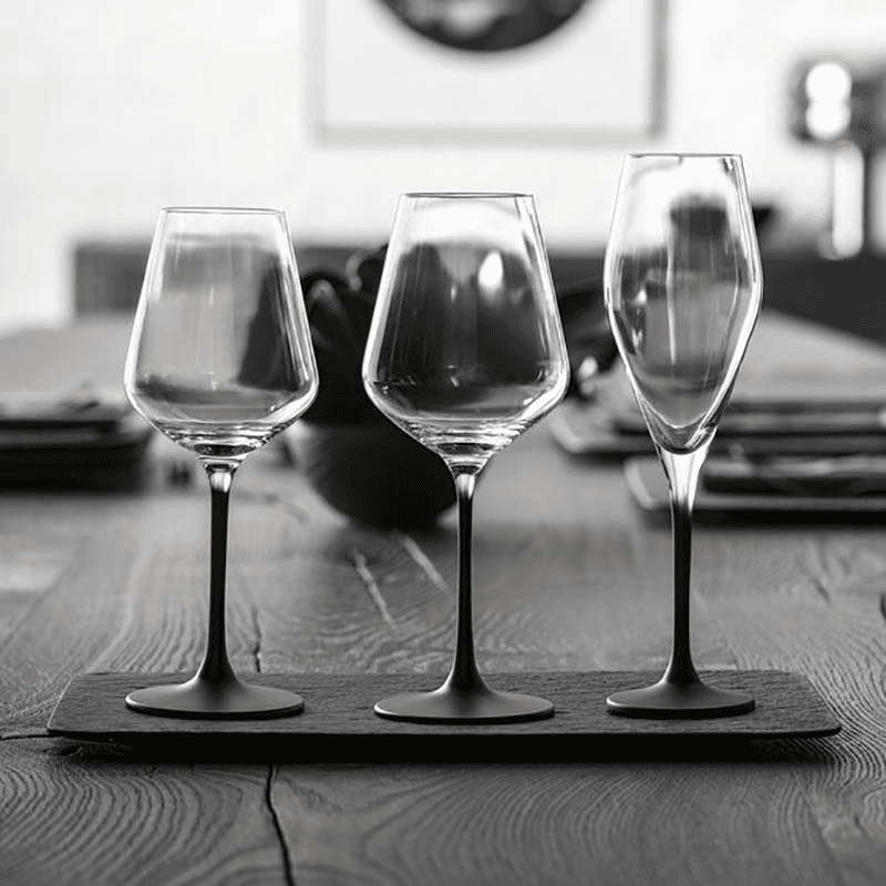 Manufacture Rock Set of 4 White Wine Glasses, Clear