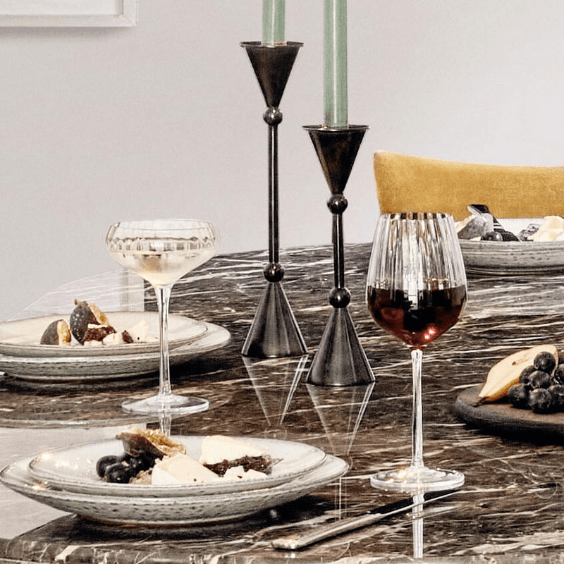 Pembroke Set of 4 Red Wine Glasses, Clear