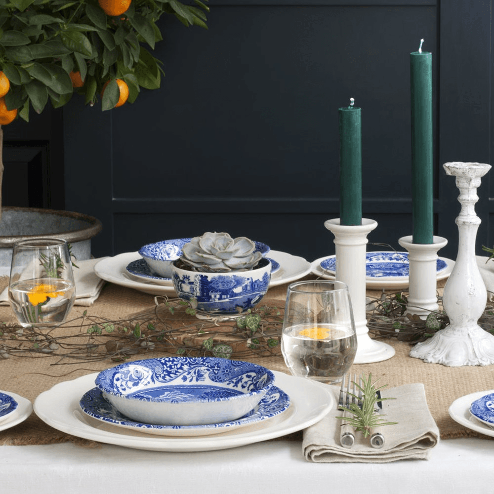 Blue Italian Set of 4 Cereal Bowls
