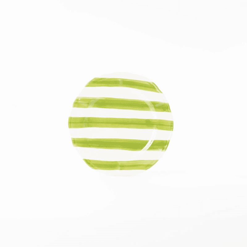 Stripes Plate, D21cm, Green