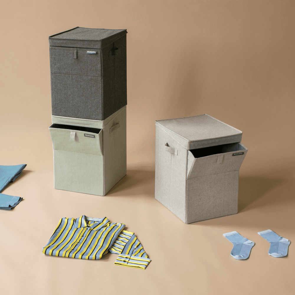 Stackable laundry box, 35 litre, Grey