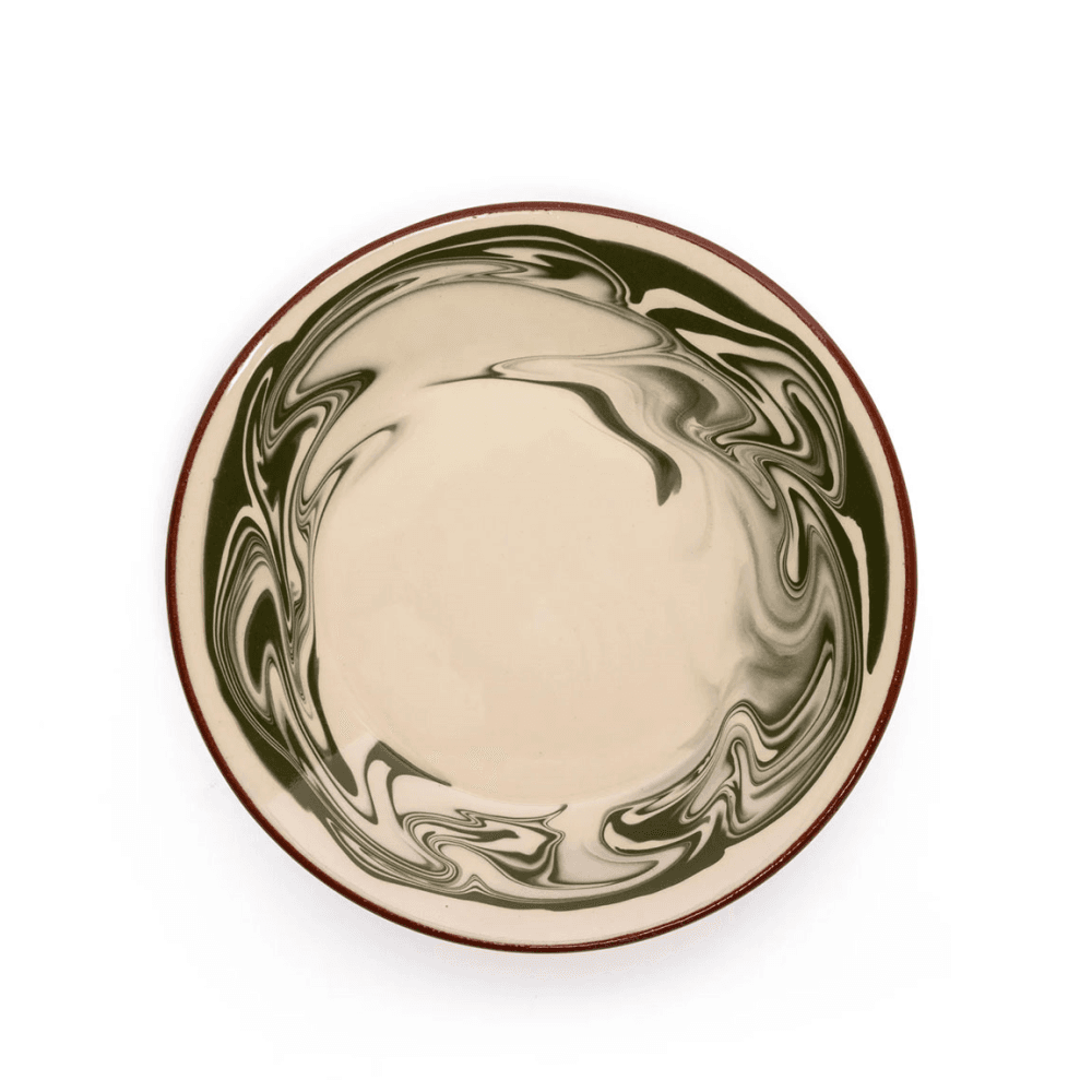 Marbre Set of 4 Side Plates, Green