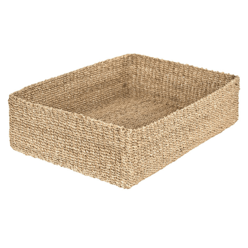 Image showing the Abaca Rectangular Storage Basket, Medium, Natural product.