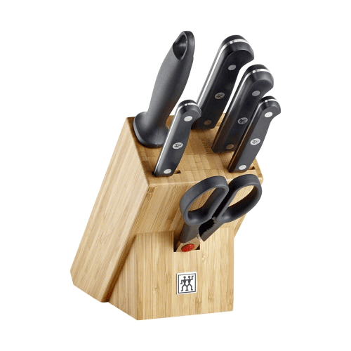Image showing the Gourmet 7 piece knife block, Bamboo product.